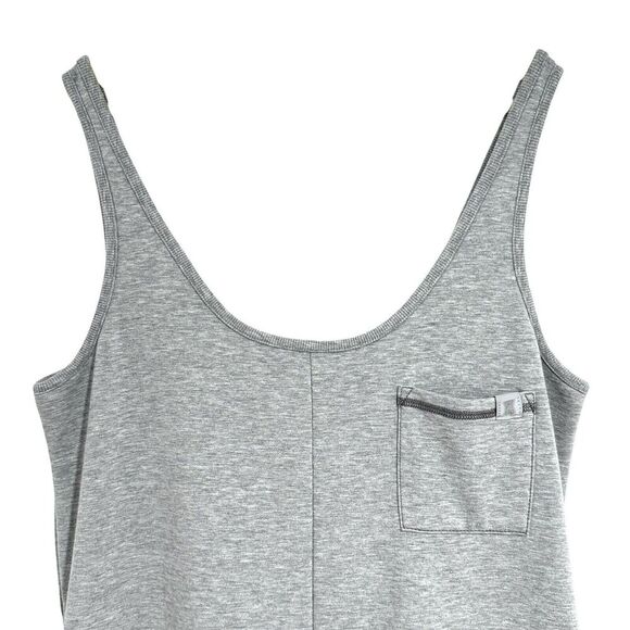 Savage X Fenty Women Wide Leg Knit Jumpsuit Sleeveless 8/10 Gray Lounge Relaxed - Picture 7 of 16